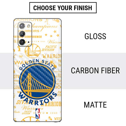 NBA Golden State Warriors Historic Blast Galaxy Note20 5G Skin
